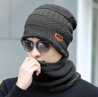 Unisex Warm Cap & Scarf Set