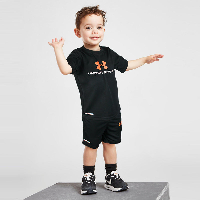 Kids Unisex Summer Black tee & shorts set