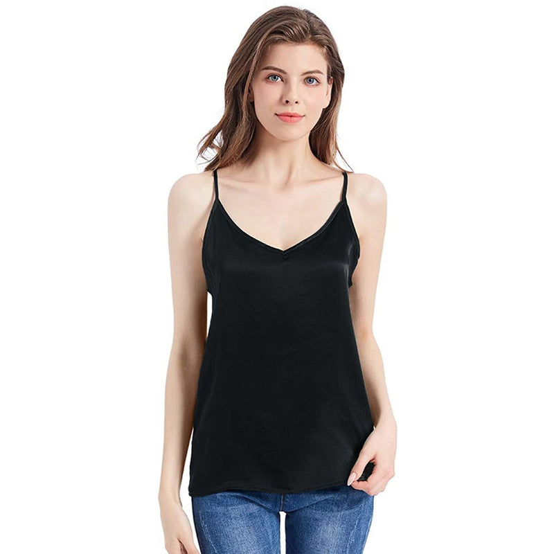 Capra Walie Black Viscose Camisole