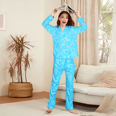 Ladies Printed Cotton PJ Sleepwear - The Original Wears