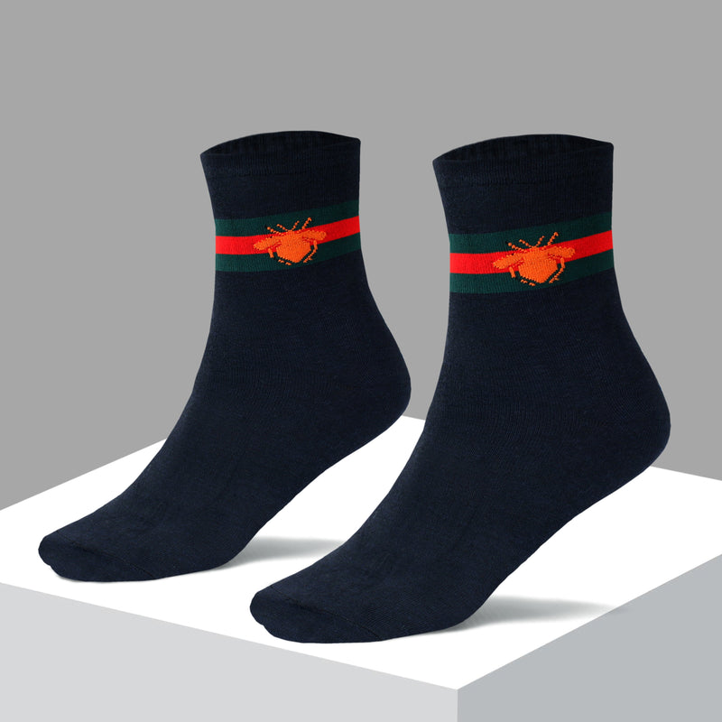 Exclusive Navy Comfort Class Crew Socks (Pack of 1)