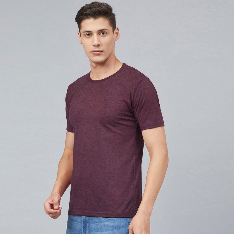 Men Maroon Super Soft Cotton Tee Shirt