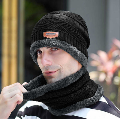 Unisex Warm Cap & Scarf Set