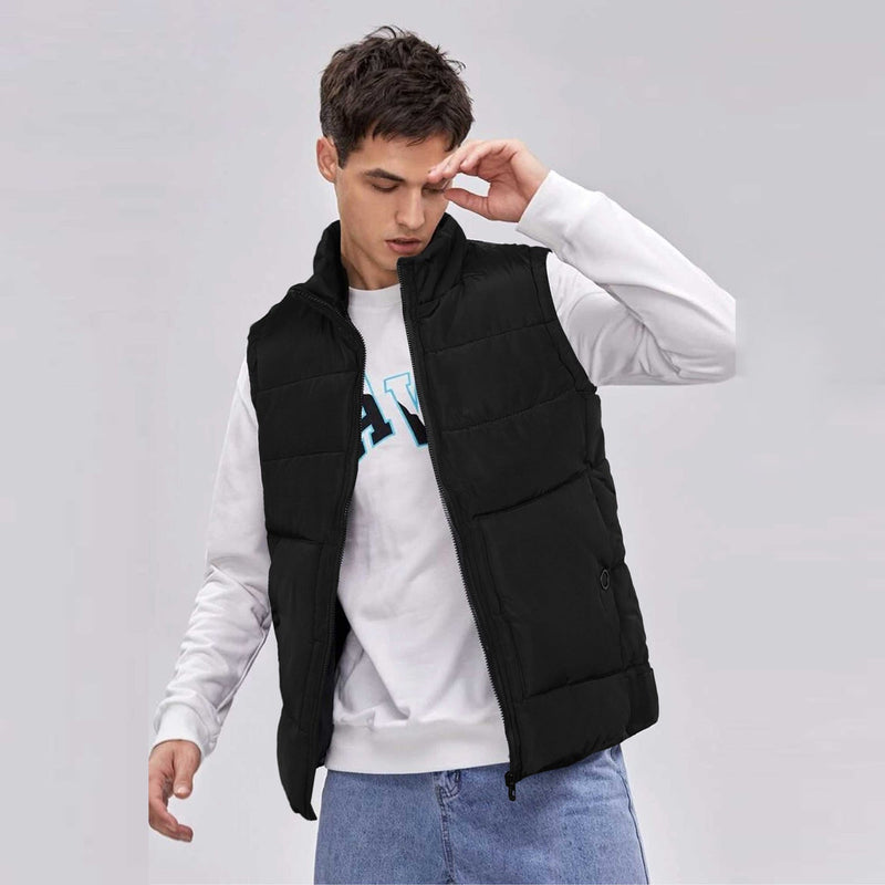 Men Winter Black Puffer Jacket