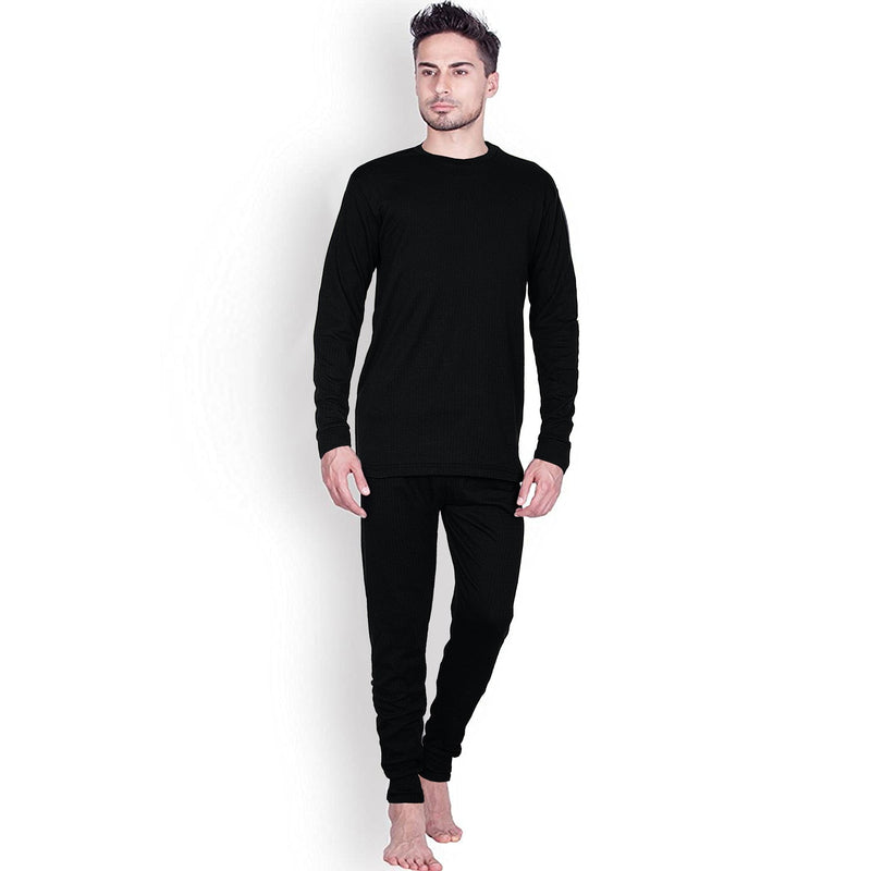 Winter Warmer 2-piece Inner Wear Black Suit - The Original Wears