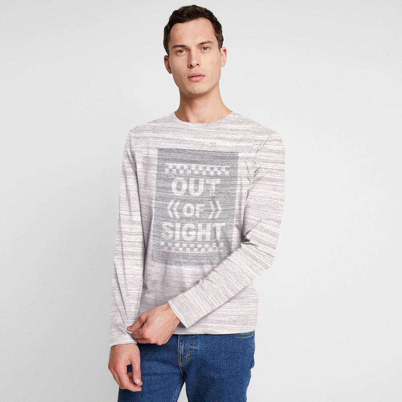 Men Soft Touch Grey Crew Neck Long Sleeves Shirt - The Original Wears