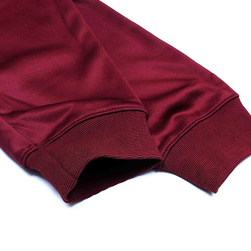 Ladies Authentic 3-Piece Polyfleece Maroon Tracksuit - The Original Wears