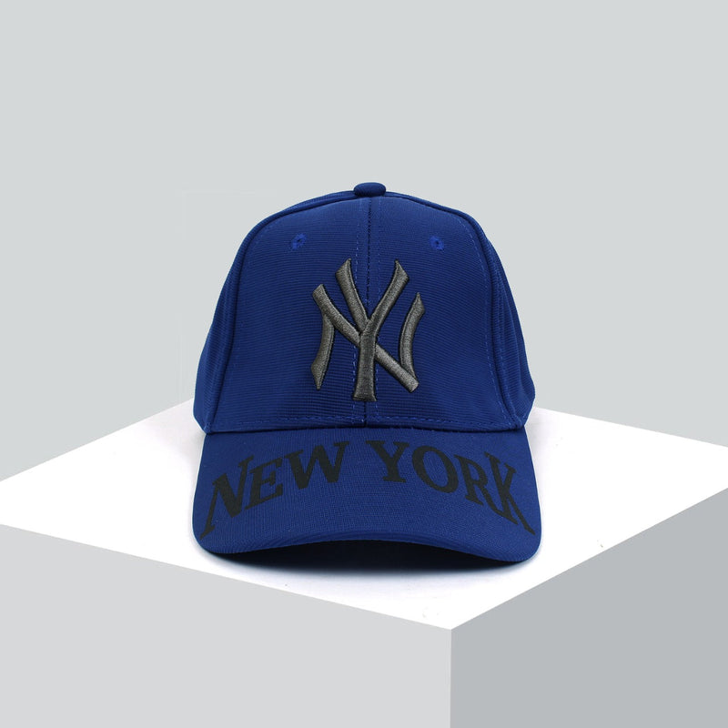 Men Trefoil Blue Embroidered Logo Cap