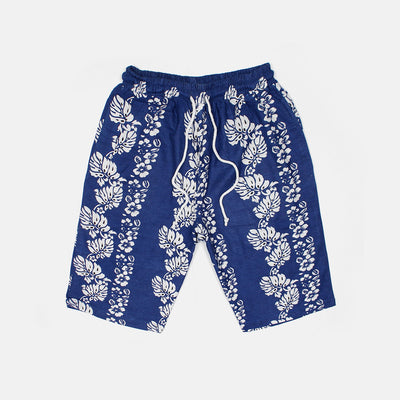 Capra Welie Summer Violet Floral Linen Shorts