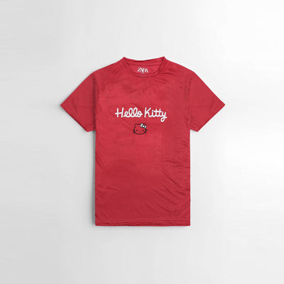 Kids Originals Red Printed Tee Shirt