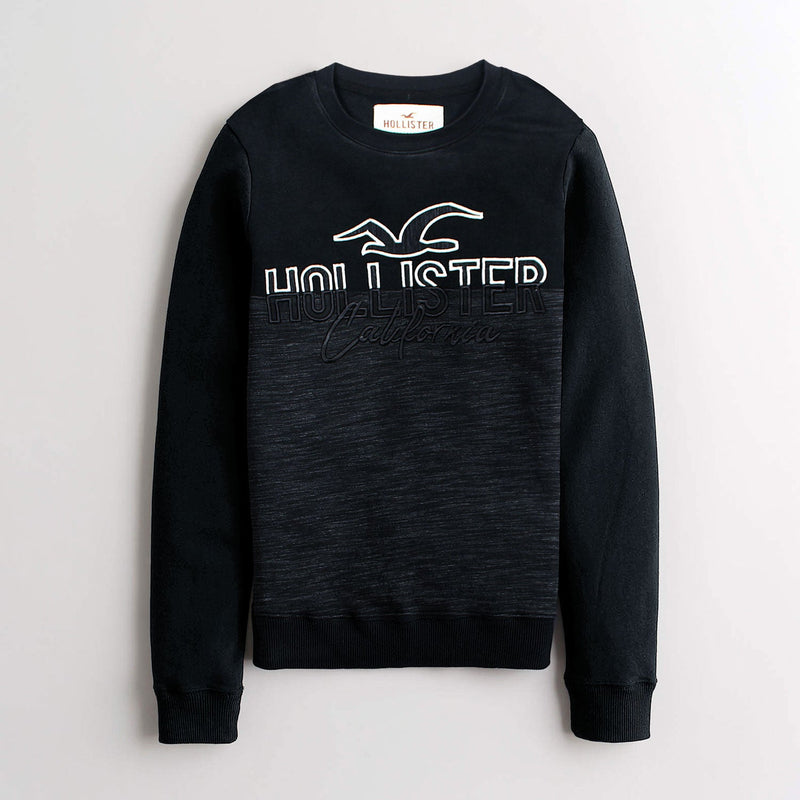 Men Textured Embroidered Winter Sweatshirt - The Original Wears