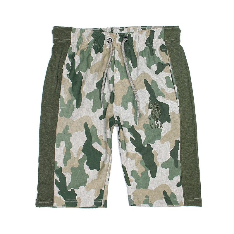 Men USPA Camo Cotton Shorts