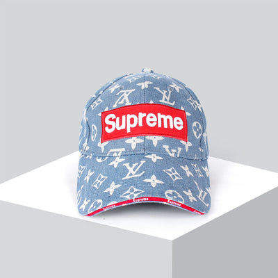 Men Supreme Embroidered Logo Cap