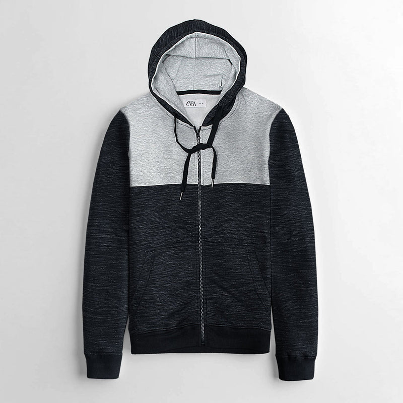 Men Winter Grey Black Hoodie - The Original Wears