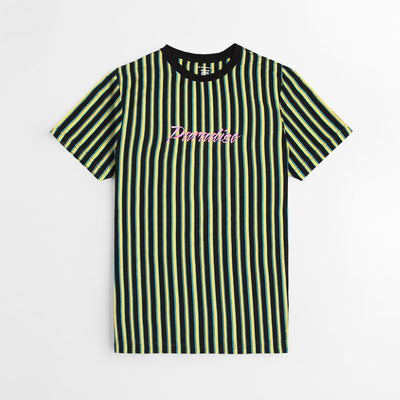 Men Premium Black/Yellow Stripes Tee Shirt