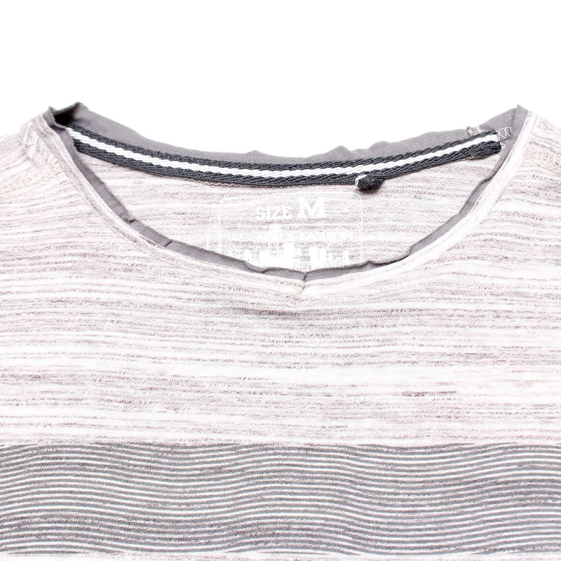 Men Soft Touch Grey Crew Neck Long Sleeves Shirt - The Original Wears