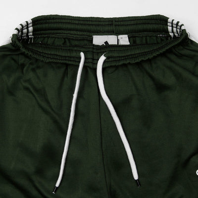 Men Olive Green Poly Fleece Trouser with Stripes