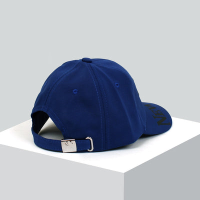 Men Trefoil Blue Embroidered Logo Cap