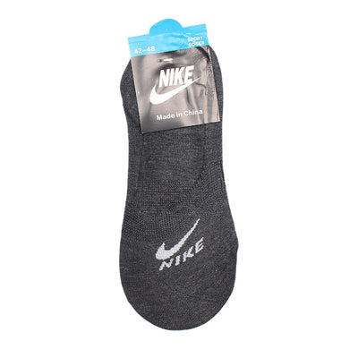 Nk-Men Charcoal No-Show Socks (Pack of 1)