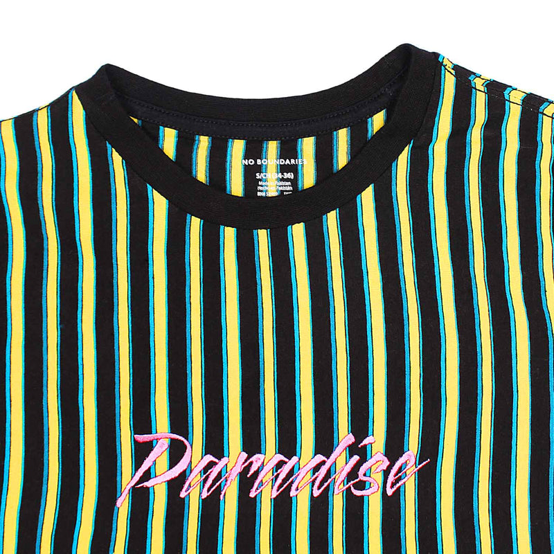 Men Premium Black/Yellow Stripes Tee Shirt