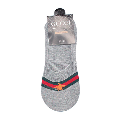 Gc-Men Grey No-Show Socks (Pack of 1)