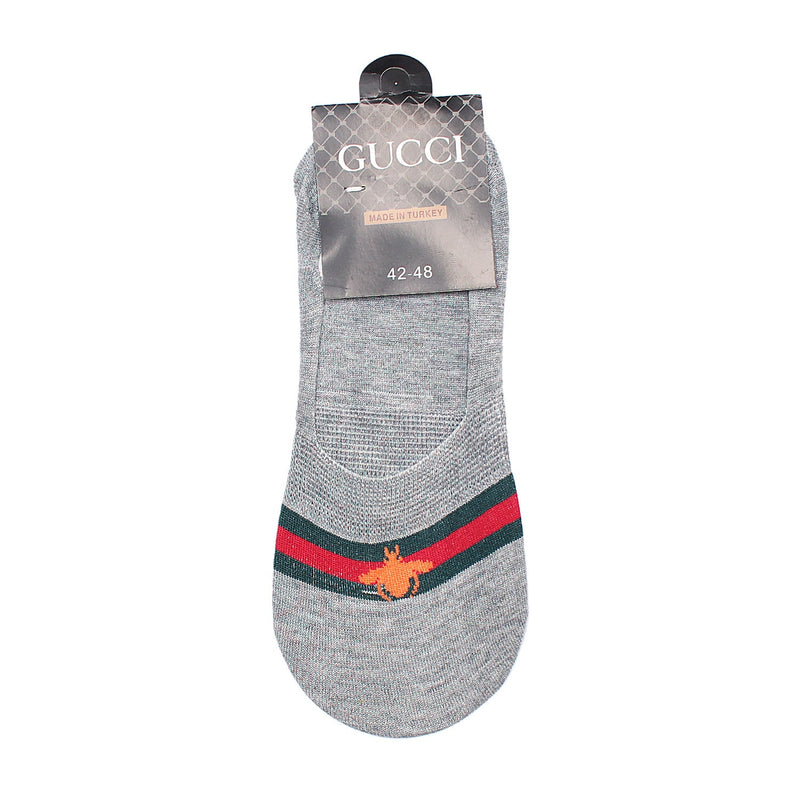 Gc-Men Grey No-Show Socks (Pack of 1)