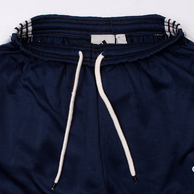 Men Navy Blue Poly Fleece Trouser with Stripes