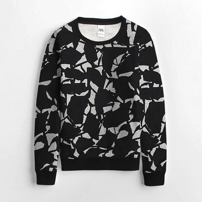 Women Winter Fleece Printed Sweatshirt