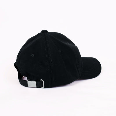 Men Embroidered Logo Black Cap