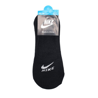 Nk-Men Black No-Show Socks (Pack of 1)