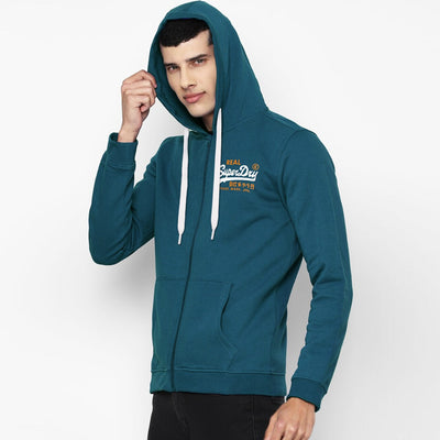 Men Winter Drawstring Printed Fashion Hoodie