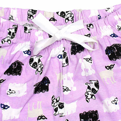 Women Purple Printed Straight Trousers - The Original Wears