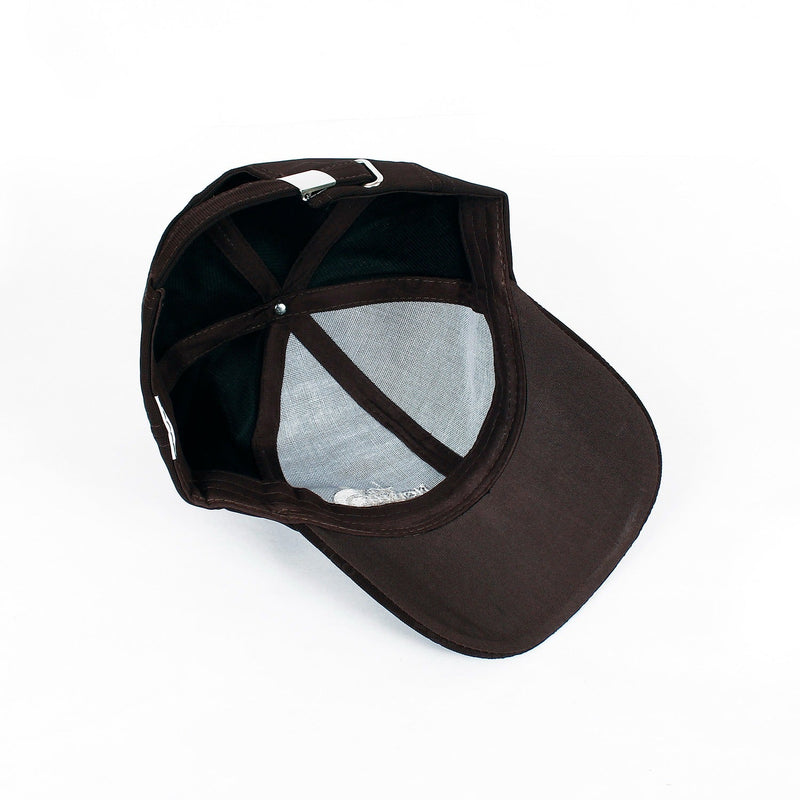 Men Trefoil Brown Embroidered Logo Cap