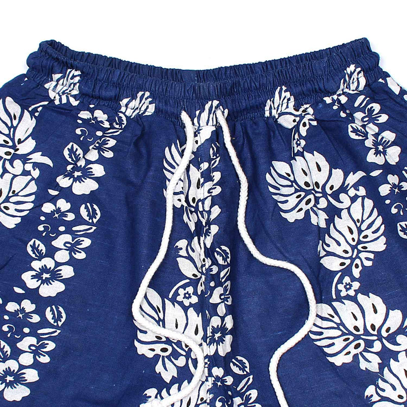 Capra Welie Summer Violet Floral Linen Shorts