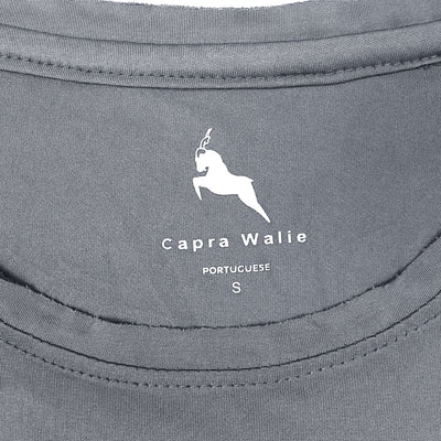 Capra Walie Men's Viscose Summer Grey Tee Shirt