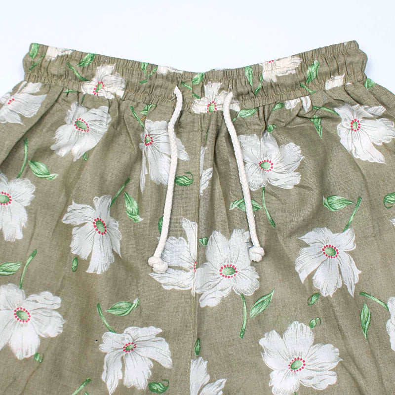 Capra Welie Summer Floral Linen Shorts