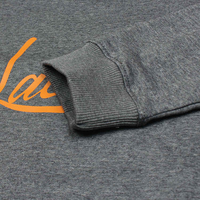 Men Fleece Grey Printed Sweatshirt