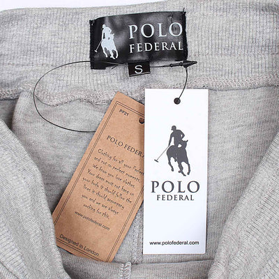 Men Polo Federal Grey Embossed Trouser