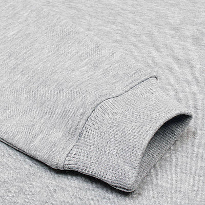 Men Fleece Logo Embroidered Grey Sweatshirt - The Original Wears