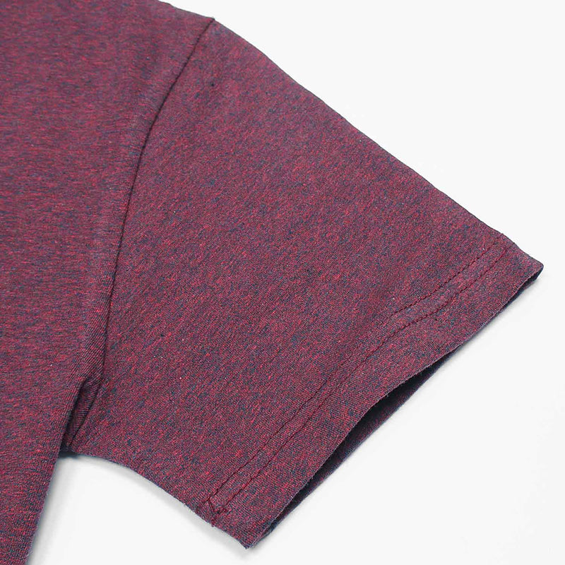 Men Maroon Super Soft Cotton Tee Shirt