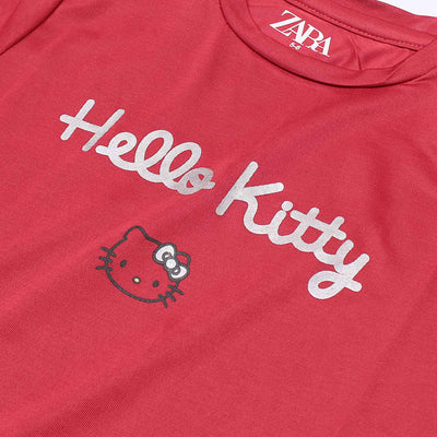 Kids Originals Red Printed Tee Shirt