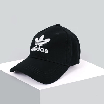 Men Embroidered Logo Black Cap