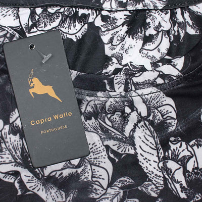 Capra Walie Men's Black Printed Tee Shirt