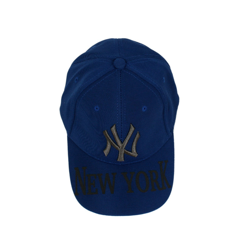 Men Trefoil Blue Embroidered Logo Cap