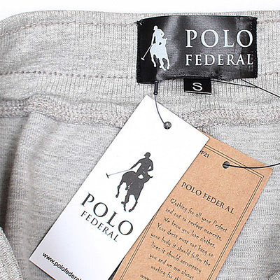 Men Polo Federal Grey Embossed Trouser