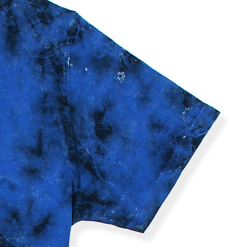 Men Exclusive Blue Tie & Dye Cotton Tee Shirt