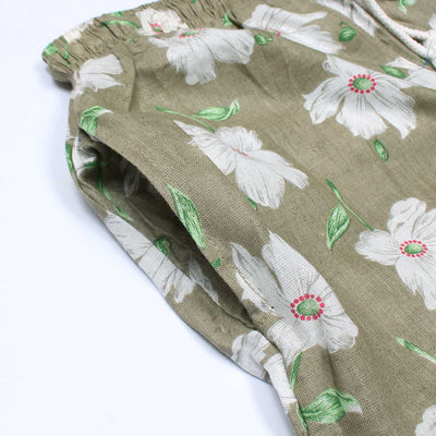 Capra Welie Summer Floral Linen Shorts