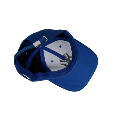 Men Trefoil Blue Embroidered Logo Cap