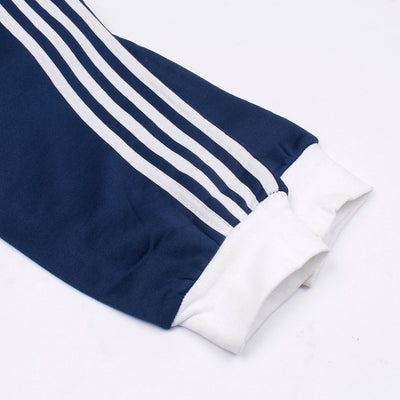 Men Royal Blue Poly Fleece Trouser with Stripes