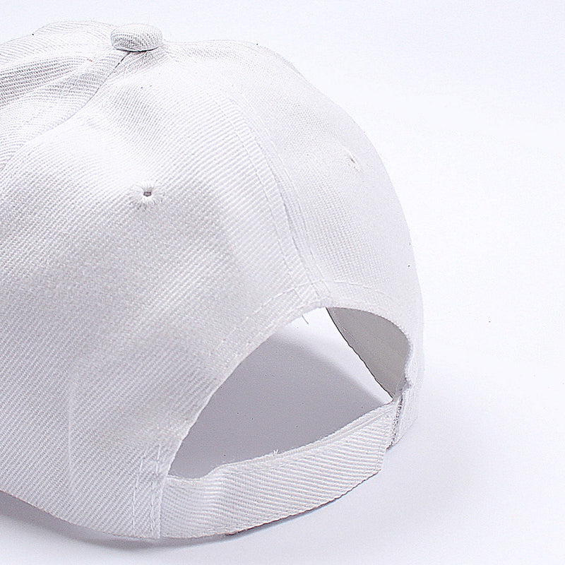 Men Red White Trefoil Embroidered Logo Cap